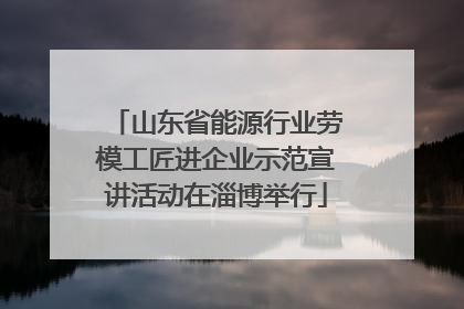 山东省能源行业劳模工匠进企业示范宣讲活动在淄博举行