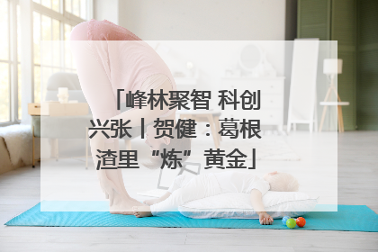 峰林聚智 科创兴张丨贺健：葛根渣里“炼”黄金