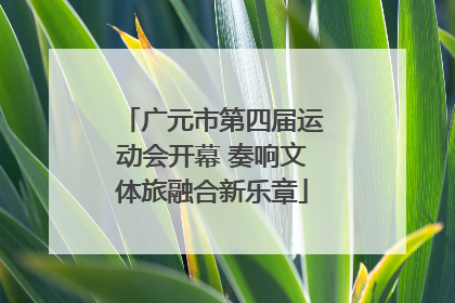 广元市第四届运动会开幕 奏响文体旅融合新乐章