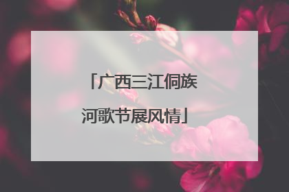 广西三江侗族河歌节展风情