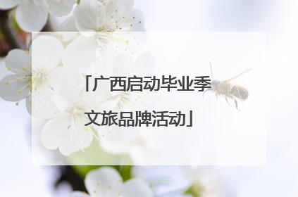 广西启动毕业季文旅品牌活动