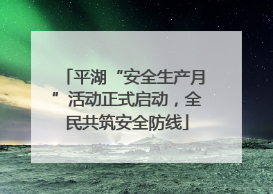 平湖“安全生产月”活动正式启动，全民共筑安全防线