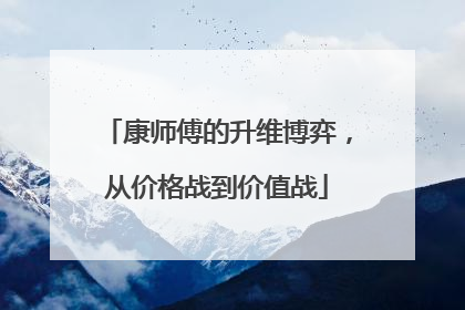 康师傅的升维博弈，从价格战到价值战