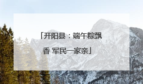 开阳县：端午粽飘香 军民一家亲