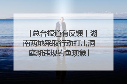 总台报道有反馈丨湖南两地采取行动打击洞庭湖违规钓鱼现象