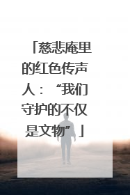 慈悲庵里的红色传声人：“我们守护的不仅是文物”