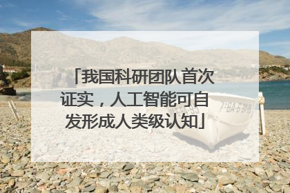 我国科研团队首次证实，人工智能可自发形成人类级认知