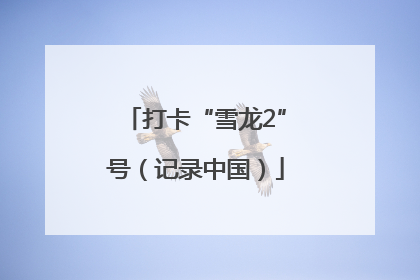 打卡“雪龙2”号（记录中国）