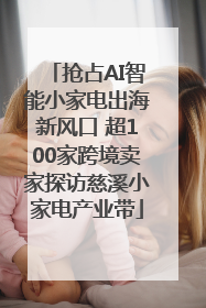 抢占AI智能小家电出海新风口 超100家跨境卖家探访慈溪小家电产业带