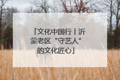 文化中国行丨沂蒙老区“守艺人”的文化匠心