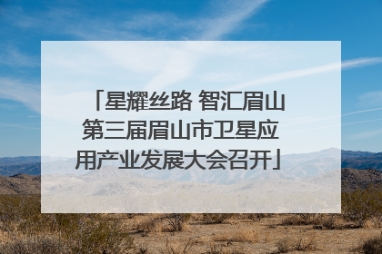 星耀丝路 智汇眉山 第三届眉山市卫星应用产业发展大会召开