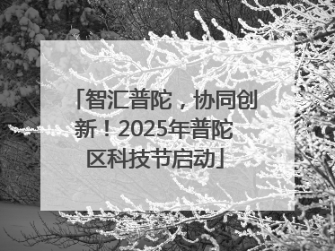 智汇普陀，协同创新！2025年普陀区科技节启动