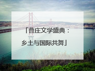 曹庄文学盛典：乡土与国际共舞