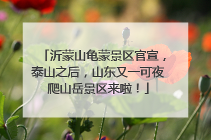 沂蒙山龟蒙景区官宣，泰山之后，山东又一可夜爬山岳景区来啦！
