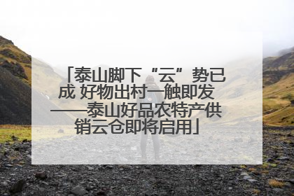 泰山脚下“云”势已成 好物出村一触即发——泰山好品农特产供销云仓即将启用