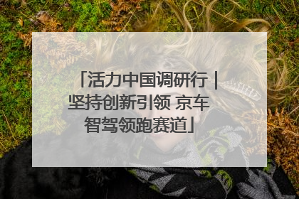 活力中国调研行｜坚持创新引领 京车智驾领跑赛道