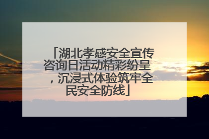 湖北孝感安全宣传咨询日活动精彩纷呈，沉浸式体验筑牢全民安全防线