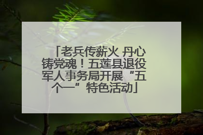 老兵传薪火 丹心铸党魂！五莲县退役军人事务局开展“五个一”特色活动