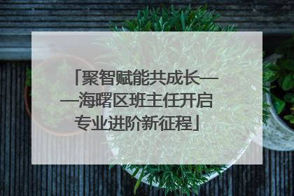 聚智赋能共成长——海曙区班主任开启专业进阶新征程