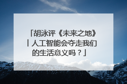 胡泳评《未来之地》︱人工智能会夺走我们的生活意义吗？