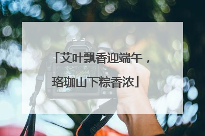 艾叶飘香迎端午，珞珈山下粽香浓