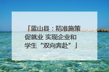 蓝山县：精准施策促就业 实现企业和学生“双向奔赴”