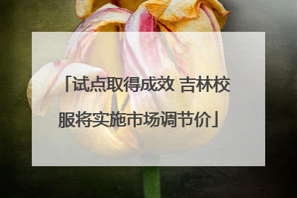 试点取得成效 吉林校服将实施市场调节价