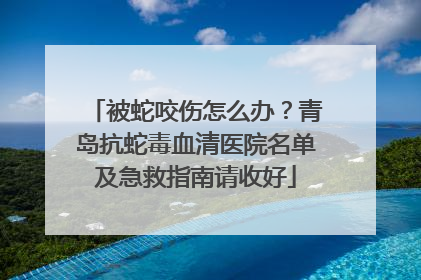 被蛇咬伤怎么办？青岛抗蛇毒血清医院名单及急救指南请收好