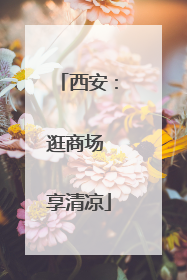 西安：逛商场 享清凉