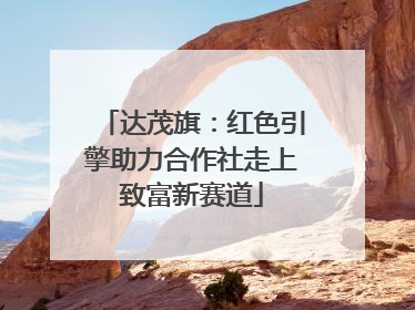 达茂旗：红色引擎助力合作社走上致富新赛道