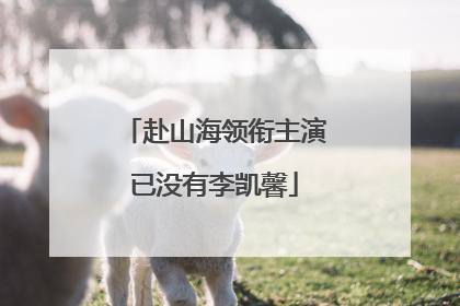 赴山海领衔主演已没有李凯馨