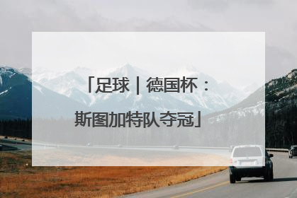 足球｜德国杯：斯图加特队夺冠