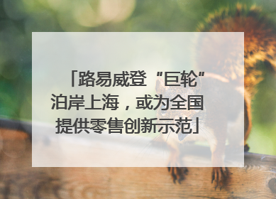 路易威登“巨轮”泊岸上海，或为全国提供零售创新示范