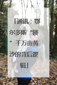通讯：鄂尔多斯“锁”千万亩黄沙的背后逻辑