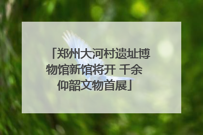 郑州大河村遗址博物馆新馆将开 千余仰韶文物首展