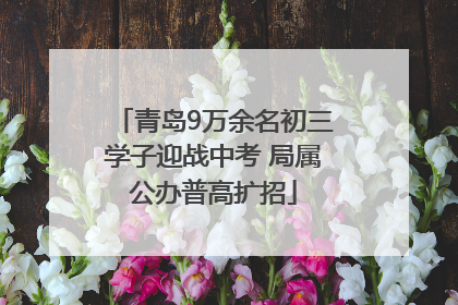 青岛9万余名初三学子迎战中考 局属公办普高扩招