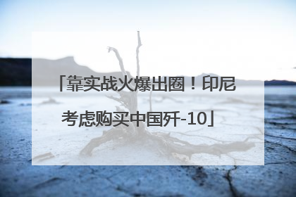靠实战火爆出圈！印尼考虑购买中国歼-10
