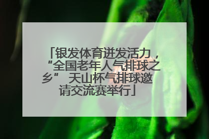 银发体育迸发活力，“全国老年人气排球之乡” 天山杯气排球邀请交流赛举行