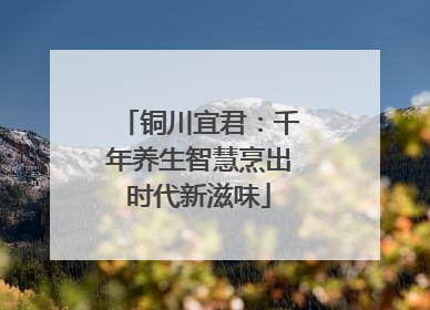 铜川宜君：千年养生智慧烹出时代新滋味