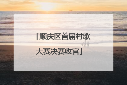 顺庆区首届村歌大赛决赛收官
