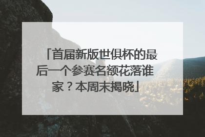 首届新版世俱杯的最后一个参赛名额花落谁家？本周末揭晓