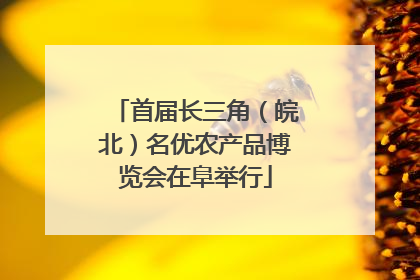 首届长三角（皖北）名优农产品博览会在阜举行