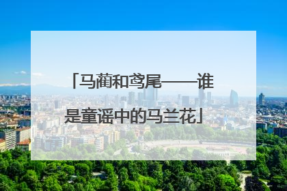 马蔺和鸢尾——谁是童谣中的马兰花