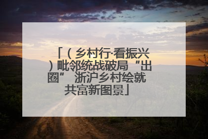 （乡村行·看振兴）毗邻统战破局“出圈” 浙沪乡村绘就共富新图景