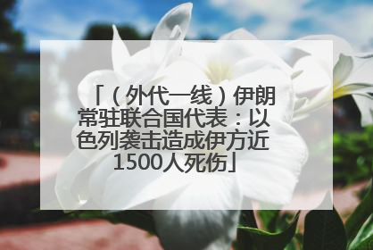 （外代一线）伊朗常驻联合国代表：以色列袭击造成伊方近1500人死伤