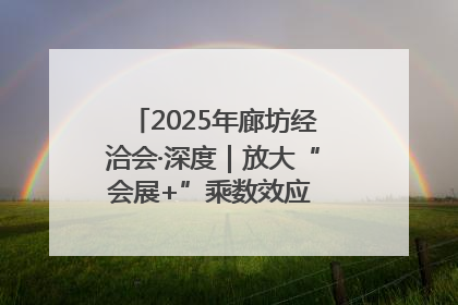 2025年廊坊经洽会·深度｜放大“会展+”乘数效应 打造消费新场景