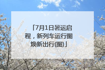 7月1日暑运启程，新列车运行图焕新出行(图)
