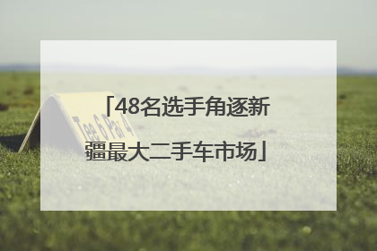 48名选手角逐新疆最大二手车市场