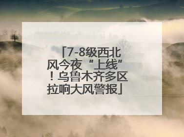 7-8级西北风今夜“上线”！乌鲁木齐多区拉响大风警报