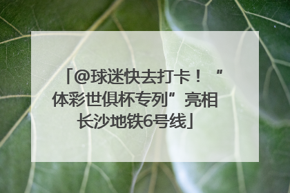 @球迷快去打卡！“体彩世俱杯专列”亮相长沙地铁6号线